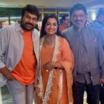 Poornima Bhagyaraj Instagram - Happy birthday to our dear chiranjeevi garu, a wonderful human being and a dear friend 💐💐❤️❤️❤️🤗🤗🤗 @chiranjeevikonidela @ungalkbhagyaraj