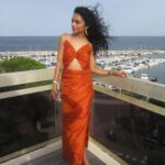 Pragathi Guruprasad Instagram - @mastercard x @captiv8 🎉 ⠀ ⠀ wearing custom @maisontai Cannes, French Riviera