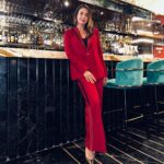 Preeti Jhangiani Instagram - The colour of love ❤️ #feelingred Suit courtesy: @swarupabhagavatula @mouktika_style Location courtesy: @thegamepalacio @suved