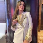 Preeti Jhangiani Instagram - Draft day!! #super excited in my fav @swarupabhagavatula @mouktika_style ❤️🤗 #suitstyle #suitstyles #powedressing
