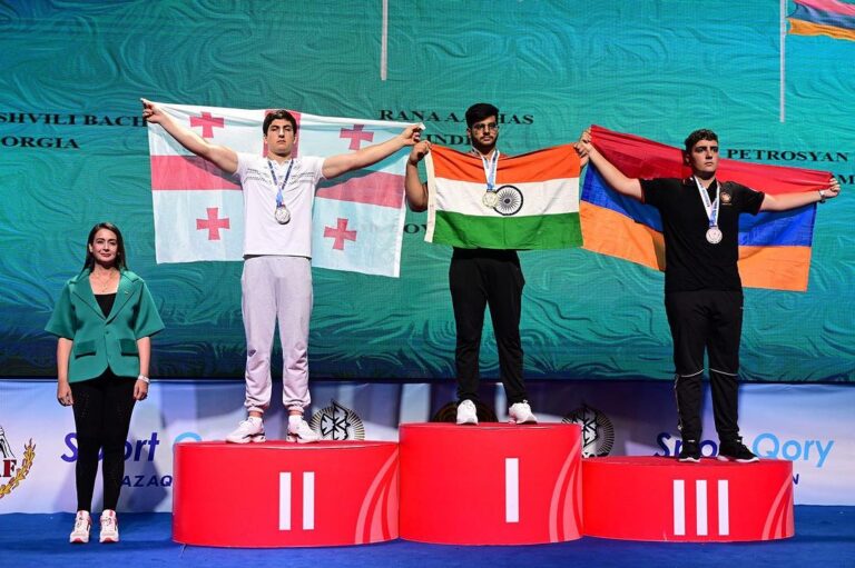 Preeti Jhangiani Instagram - Historic moment for Indian Armwrestling ! @aabhasranaa99 wins 2 Gold Medals for India @wafarmwrestling Championships! Proud moment for People’s Armwrestling Federation India @pafi.india 🇮🇳 Almaty, Kazakhstan