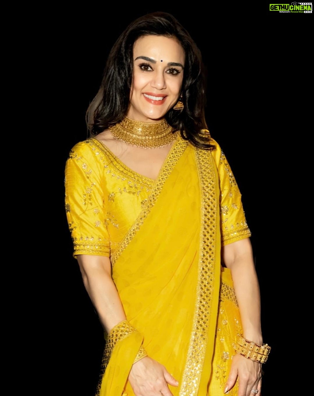 Preity Zinta in Sanjukta Dutta – South India Fashion