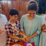 Priyanka Nair Instagram - ♥️ #familytime #birthday #home @priyada_nair @wolfshed.in @a.r.u.n_8 @ponnammamuraleedharan @muraleedharan715