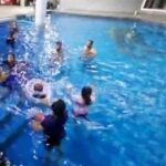 Punnagai Poo Gheetha Instagram - tanni meleh cake! A kutty surprise to celebrate our champion's victory in his recent badminton tournament proud of abangku Balan Ammasee #familyGathering #PoolParty #suprisecelebration #FloatingCake #PersatuanBadmintonIndiaPerak
