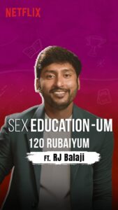 RJ Balaji Instagram - Ban Sex Education.! 😎