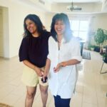 Ranjini Haridas Instagram - The happiness is real !!!I I land in Dubai and @ms_rmartini takes off to India !!!😂😂 Perfect timing !👻 #beingus #namesake #dubaidiaries