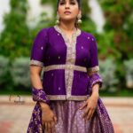 Rashmi Gautam Instagram - Outfit by @varahi_couture 💜💜 P.C 📸 @v_capturesphotography #rashmigautam #purple #ethinicwear