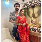 Rati Pandey Instagram - Some glimpses… Ganpati celebration 1st day❤️ . . . #friendsandfamily #gratitude #ganpaticelebration #ratipandey #instapictures #thankyou