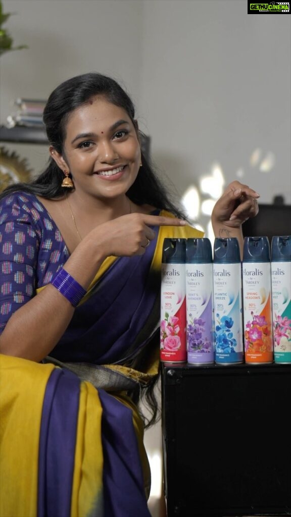 Rebecca Santhosh Instagram - Look what I got on my shopping spree for Onam! Floralis by Yardley London is a premium home fragrance spray. The luxurious and exotic fragrances will bring an aura of calm, love ,relaxation and celebration to your home in this festive time.Everyone do buy from your nearest stores and let me know what you think about this awesome range! Floralis by Yardley London - Home Fragrance Spray - Atlantic Breeze -  Air Freshener  Spray- 90% Naturally derived (Pack of 2) https://amzn.eu/d/4MNNpmy #yardley #floralis #london #homefragrance #explore #fyp