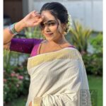 Rebecca Santhosh Instagram - V A R N A M 🪷 . . . Saree : @bybbecca MUH : @mishlak_