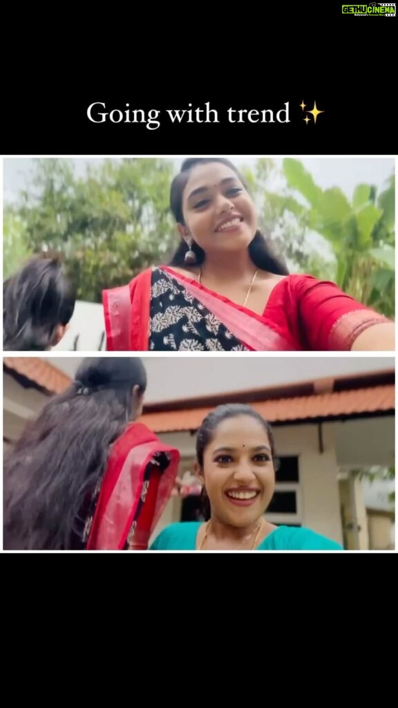 Rebecca Santhosh Instagram - But the reality 🥲 Tag your tall bestie and short bestie 😂 👯‍♀