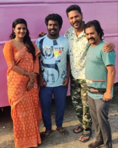 Redin Kingsley Instagram - #newfilm with prabhu deva sir, Aishwarya,Thangadurai 😊