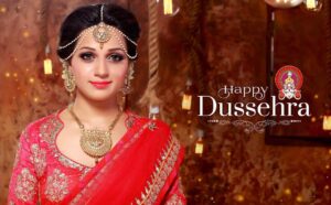 Reshma Rathore Instagram - On this auspicious occasion, 
I wish  the colour,bliss and beauty be with you throughout the year ☺️
Happy Dussehra everybody 😊