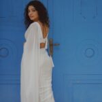 Rima Kallingal Instagram - Grecian for a day. Photographed: @jaisonmadany Saree: @pranaahbypoornimaindrajith HMU: @zara___makeover Styled: @sandra_resmi Earrings: @keyaa_by_kartika