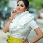 Sadha Instagram - ✨✨✨ for #neethoneydance on @starmaa 💚 Stylist @harinireddym PC @ranjithpawan_photography #picsoftheday #sadaa #judge #danceshow #realityshow