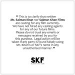 Salman Khan Instagram - Official Notice!