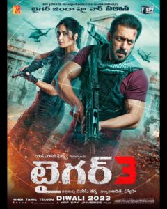 Salman Khan Instagram - Aa raha hoon! #Tiger3 on Diwali 2023. Celebrate #Tiger3 with #YRF50 only at a big screen near you. Releasing in Hindi, Tamil and Telugu. @katrinakaif | #ManeeshSharma | @yrf