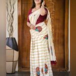 Samskruthy Shenoy Instagram - Thiruvonashamsakal 🌸🙏🏻❤ Costume - @ar_handlooms_kuthampully PC - @hostenofficial MUA - @lakshmisenoj #OnamCelebrations #onam2023 #onamseries #onamvibes #traditionalattire #halfsareelove #keralatalents #keralagram #keralatalents #arhandloomskuthampully #samskruthyshenoy #samskruthy #hostenofficial Palluruthy, India
