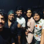 Samyuktha Shanmughanathan Instagram - Celebrating @rakshan_vj on ur new single ‘ enna vazkha da!’ Super cool video, congratulations 🎉 check it out! Link in my story 📷 @arunprasath_photography @vbzu P.S photobomber @shariqqqq777 thank you 😁