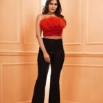 Samyuktha Shanmughanathan Instagram - Happy Monday! Concept : @shamini_shankar_official Photographer: @murlee_photography MUA : @lakmeacademychennai @ramyaa_makeupartistry Outfit : @nidhis_journal