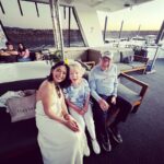 Sayani Gupta Instagram - Meet Audrey & Murray. Both 97. We met them on the Sunset cruise at Hayman. We noticed them &@smritikiran expressed how cute they were. As the 🛥️ took off I couldn’t help go say hi. And the rest is History. So A&M went to school together since they were 4..when he would carry her books for her. They were friends.. (I asked if Murray had a crush on Audrey to which she quickly quipped & said Oh YES!) she knew he liked her and of course there was an understanding. After school and beginning of collage Murray had to go for the War(WWll), he was in the navy. While he was away.. Audrey got married to another man. He came back after the war and married someone else too. They both had children with their respective partners. But kept in touch.Later they both lost their partners. One day Audrey was coming out of her house and a bike came and stood in front of her. On it was a man with 🪖& 🕶️ . She couldn’t see his face & told him why he would stop in front of her this way. As he took out his helmet, he said.. ‘Audrey, you don’t recognise me? It’s Murray!’ She couldn’t believe her eyes. They rekindled their friendship. And sometime later Murray moved in with her. They started dating 6 years ago and got married one and half years ago. Now they live in her house (not his mansion) &travel together. While Murray struggles to remember things (Audrey is sharp), She struggles to walk (Murray wheels her around). It’s the perfect Companionship. I told her how fitting her name was.. Audrey (like Hepburn)! She said ‘You have beautiful hair’. To which Murray added.. ‘Oh Darling! Just the hair! I am sitting here wondering how many marriage proposals she would get in a day!’ Audrey and I slightly choked!😂 As we spoke about other worldly things like kids & disappointments & ailments & coral reefs.. Audrey asked me if I were married & had children.. I told her I wasn’t. So she held both my hands and said.. ‘here’s to finding Mr.Right!’ (Now from their story Mr.R may come when I am 90.. who knows). But as the Sun went down & I had made new friends.. I was reminded of how unexpectedly beautiful life turns out if you let it perhaps! A&M is now, my fav love story. 🤍🤍