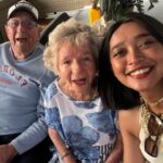 Sayani Gupta Instagram - Meet Audrey & Murray. Both 97. We met them on the Sunset cruise at Hayman. We noticed them &@smritikiran expressed how cute they were. As the 🛥️ took off I couldn’t help go say hi. And the rest is History. So A&M went to school together since they were 4..when he would carry her books for her. They were friends.. (I asked if Murray had a crush on Audrey to which she quickly quipped & said Oh YES!) she knew he liked her and of course there was an understanding. After school and beginning of collage Murray had to go for the War(WWll), he was in the navy. While he was away.. Audrey got married to another man. He came back after the war and married someone else too. They both had children with their respective partners. But kept in touch.Later they both lost their partners. One day Audrey was coming out of her house and a bike came and stood in front of her. On it was a man with 🪖& 🕶️ . She couldn’t see his face & told him why he would stop in front of her this way. As he took out his helmet, he said.. ‘Audrey, you don’t recognise me? It’s Murray!’ She couldn’t believe her eyes. They rekindled their friendship. And sometime later Murray moved in with her. They started dating 6 years ago and got married one and half years ago. Now they live in her house (not his mansion) &travel together. While Murray struggles to remember things (Audrey is sharp), She struggles to walk (Murray wheels her around). It’s the perfect Companionship. I told her how fitting her name was.. Audrey (like Hepburn)! She said ‘You have beautiful hair’. To which Murray added.. ‘Oh Darling! Just the hair! I am sitting here wondering how many marriage proposals she would get in a day!’ Audrey and I slightly choked!😂 As we spoke about other worldly things like kids & disappointments & ailments & coral reefs.. Audrey asked me if I were married & had children.. I told her I wasn’t. So she held both my hands and said.. ‘here’s to finding Mr.Right!’ (Now from their story Mr.R may come when I am 90.. who knows). But as the Sun went down & I had made new friends.. I was reminded of how unexpectedly beautiful life turns out if you let it perhaps! A&M is now, my fav love story. 🤍🤍