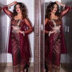 Seerat Kapoor Instagram - In this exquisite sari ensemble modified as a contemporary wrap around dhoti by the warmest and artistic @shravankummar It was an absolute honour to grace an appearance for the naksha bandi weavers and their craftsmanship. Thank you for having me ♥️ Makeup @makeupbykamaljeet Hair @kandco_beautylounge Jewellery @neesa.jewels Photography @atulyachitr @atulr