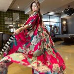 Shamita Shetty Instagram - In full bloom 🌺 Outfit 👗 @nupurkanoiofficial ❤️ Earrings and rings by: @aquamarine_jewellery @sangeetaboochra . . . . . #ootd #prints #flowers #love #positivity #happiness
