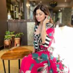 Shamita Shetty Instagram - In full bloom 🌺 Outfit 👗 @nupurkanoiofficial ❤️ Earrings and rings by: @aquamarine_jewellery @sangeetaboochra . . . . . #ootd #prints #flowers #love #positivity #happiness