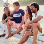 Shanthanu Bhagyaraj Instagram - To one memorable trip…. In every aspect 🤣🧿 #happyfriendshipday 💛🎊 @dir_thiru @kanithiru10 @kikivijay11