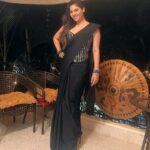 Sherin Instagram - Black saree or dress? #dress #saree #black #sherin #biggbosstamil