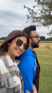 Shilpa Shetty Instagram - Gifting you a mirror this birthday, so you can see what I see… someone funny, kind, considerate, and loving! A beautiful soul that’s perfect for me ♥️🧿 Happpppyyyyyyy birthdaaaayyyy, my Cookie!😘♥️🧿🌈🥳 Stay protected, happy, and blessed ♥️🧿♥️ #husbandlove #BirthdayBoy #blessed #grateful #family #love