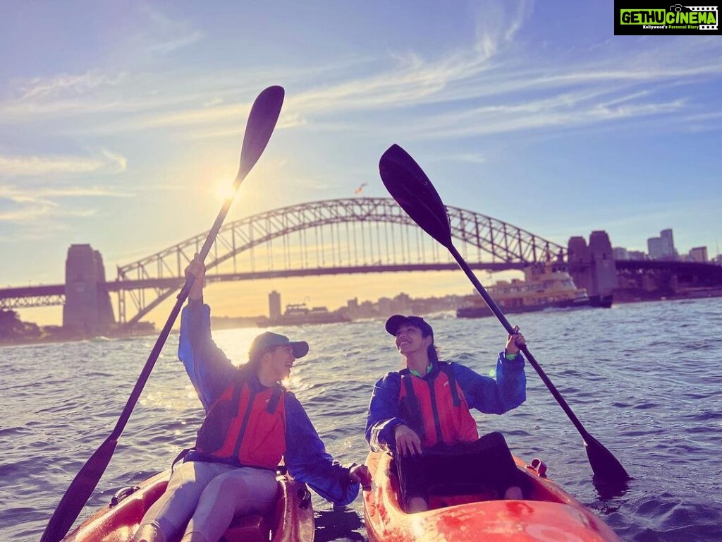 Shriya Pilgaonkar Instagram - G’day from down under 😉🚣🏻‍♀️🙋🏻‍♀️ 💼🐨 Good to be back ! Thank you for such a warm , fun welcome @capellasydney @sydneyfixerandbeyond @ozpaddlesydney @sydney @australia #seeaustralia #visitnsw Sydney, Australia