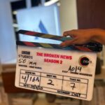 Shriya Pilgaonkar Instagram - Izza Wrap 🎬🥂 ‘The Broken News ‘ Season 2 . It’s going to get crazy in the newsroom! 😉 So wholesome to have explored Radha’s journey in S 2. Wait for it ! For those of you who haven’t watched it yet , S 1 is streaming on @zee5 . Big love & thanks to the team 🫶🏼🎬