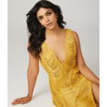 Shriya Pilgaonkar Instagram - Reimagined S H E E R LOVE series Styled by: @yuktisodha Photographs by: @trishasarang Hair & Make up by: @bymaniasha at @fazemanagement Wearing: @supriamunjalatelier Jewelery: @studioviange @misho_designs @timelessjewelsby_s #Sheer #YuktiXShriya #portraits #editorial #yellow