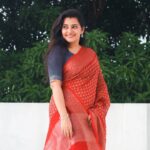 Shruthi Raj Instagram - 𝐒𝐀𝐑𝐄𝐄 @avadata.studio ❤️❤️❤️
