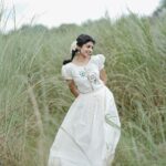 Shruthi Rajanikanth Instagram - ☁️വെണ്മേഘം ☁️☁️ 📸 @aline_varghese_joseph costume @_yakta_by_habeeba_ ornaments @thethread0flove Pazhoor Kadavu