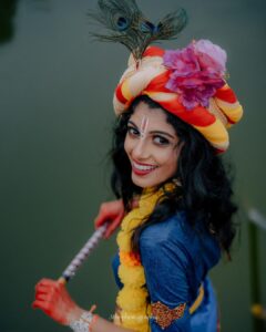 Shruthi Rajanikanth Instagram - Krishna🤩😍
📸 @___jithi___ 
Mua @magnificentmakeupstudio