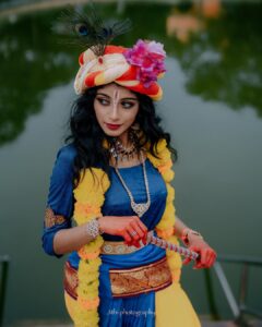 Shruthi Rajanikanth Instagram - Krishna🤩😍
📸 @___jithi___ 
Mua @magnificentmakeupstudio