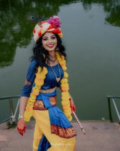 Shruthi Rajanikanth Instagram - Krishna🤩😍
📸 @___jithi___ 
Mua @magnificentmakeupstudio