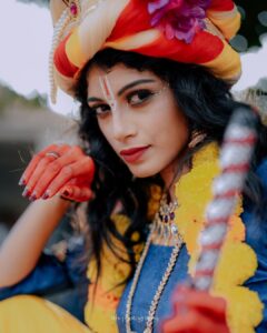 Shruthi Rajanikanth Instagram - Krishna🤩😍
📸 @___jithi___ 
Mua @magnificentmakeupstudio