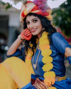 Shruthi Rajanikanth Instagram - Krishna🤩😍
📸 @___jithi___ 
Mua @magnificentmakeupstudio