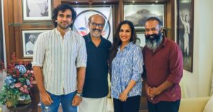 Soundarya Rajinikanth Instagram - My team and I are thrilled to get the blessings of “the one and only” today for our webseries 💥💥🙏🏻🙏🏻💥💥 thank you thalaivaaaa ⭐️⭐️⭐️⭐️ thank you Superstar ✨✨⚡️⚡️💫💫 thank you my dearest appa 🩵❤️🩵❤️🩵❤️ onwards & upwards 🙏🏻🙏🏻🙏🏻 gods and gurus grace !!!! @may6ent