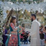 Sreevidya Nair Instagram - Officially engaged to @rahul_ramchandrann ❤️🥰💍 22.01.2023 🥰 PC - @wings_media @wingsman__munavarali Event 🎪- @1m_events Costume for sreevidya - @jazaashdesignstudio costume for Rahul @kurdhishdesigns MUA 💄- @arun_uthradam Hair @hennamakeupstudio IMAN BEACH RESORT MOGRAL