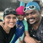 Sridevi Ashok Instagram - Swimming 🏊‍♀️ 🏊‍♂️ Date with @ashok_chintala @sitara_chintala Chennai, India