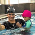 Sridevi Ashok Instagram - Swimming 🏊‍♀️ 🏊‍♂️ Date with @ashok_chintala @sitara_chintala Chennai, India
