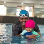 Sridevi Ashok Instagram - Swimming 🏊‍♀️ 🏊‍♂️ Date with @ashok_chintala @sitara_chintala Chennai, India