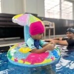 Sridevi Ashok Instagram - Swimming 🏊‍♀️ 🏊‍♂️ Date with @ashok_chintala @sitara_chintala Chennai, India