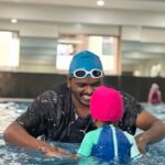 Sridevi Ashok Instagram - Swimming 🏊‍♀️ 🏊‍♂️ Date with @ashok_chintala @sitara_chintala Chennai, India