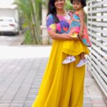 Sridevi Ashok Instagram - Happiness is wearing the same dress ❤️ Mom & Dress Combo : @io__fashion Photoshoot : @ashok_chintala #srideviashok #fashionable #fashionblogger #fashiongram #designerchildrenswearofficial #designerwearinspiration #momanddaughter #momanddaughterdress #chennaiinfluencer Chennai, India